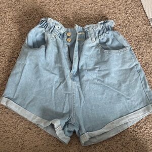 Light Blue Denim Women's Shorts